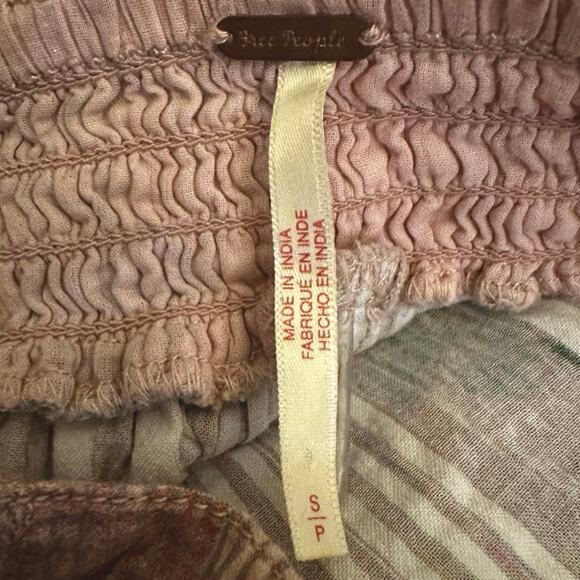 Free People Ethereal Dainty Cottage Bordeaux Floral Maxi Skirt Size Small - Picture 11 of 15